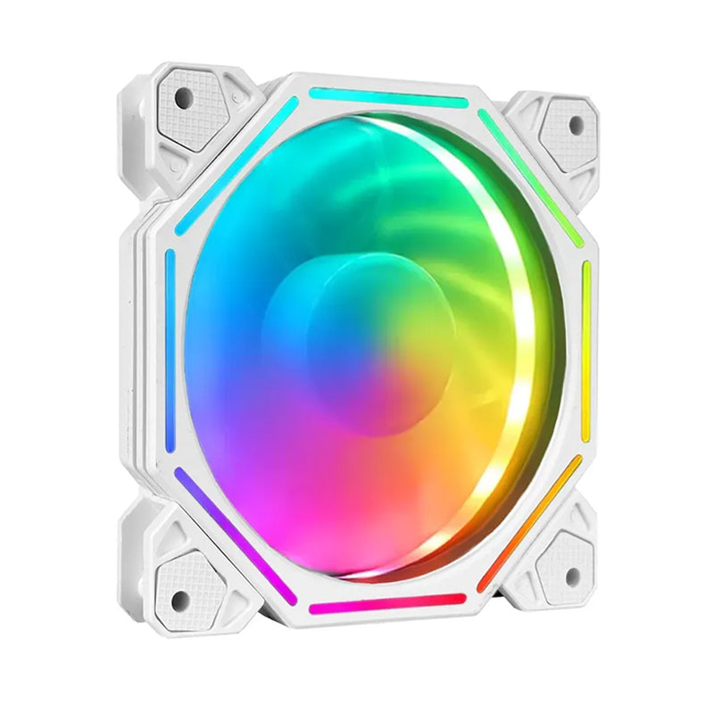 TrueNort Pc Case Fan 120mm RGB 6Pin 12V 3W White, Single Fan | BJ-120-01 TrueNort Pc Case Fan 120mm RGB 6Pin 12V 3W White, Single Fan | BJ-120-01